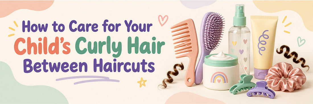 Child’s Curly Hair Between Haircuts