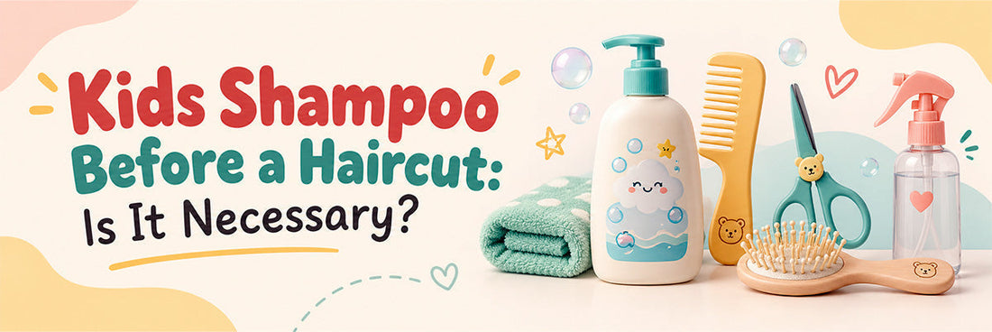 Kids Shampoo Before a Haircut
